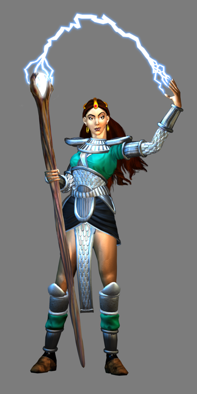 Diablo II Render (Player Characters Artwork): Sorceress - Medium Armor