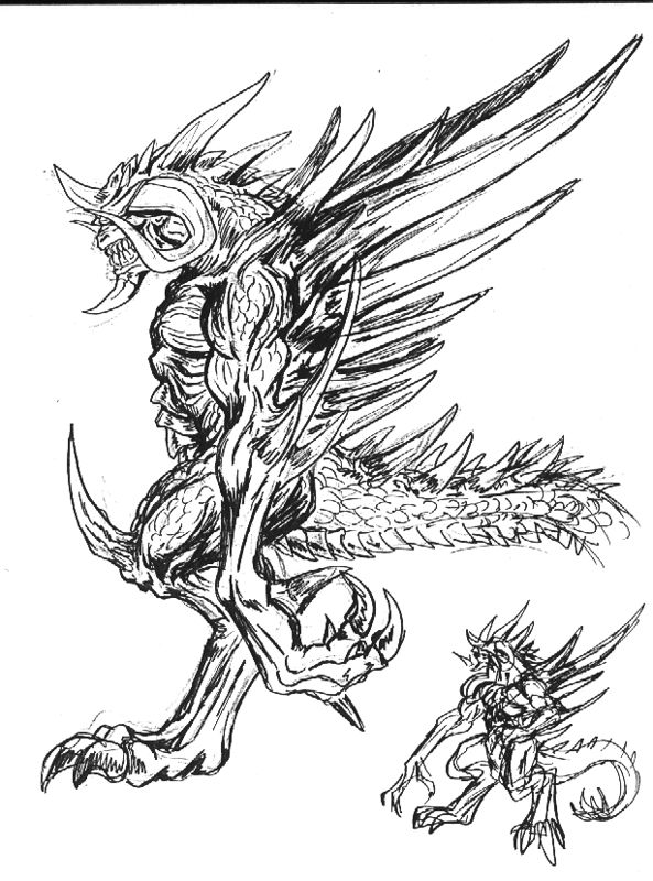 Diablo II Concept Art (Diablo Artwork): Initial Concept 2