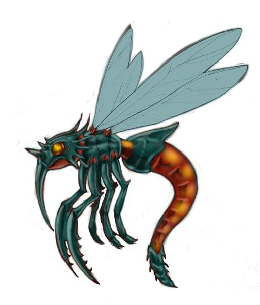 Diablo II Concept Art (Monster Artwork): Mosquito Demon 1