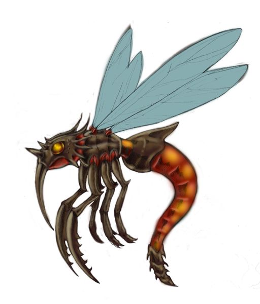 Diablo II Concept Art (Monster Artwork): Mosquito Demon 3