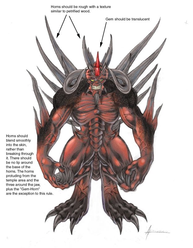 Diablo II Concept Art (Diablo Artwork): Diablo Front