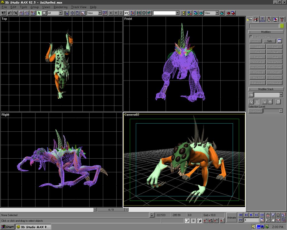 Diablo II Screenshot (Monster Artwork): Sand Leaper Run 3DSMax Screen