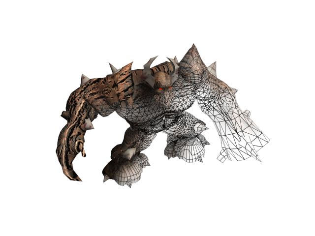 Diablo II Render (Monster Artwork): Thorned Hulk Wire 2