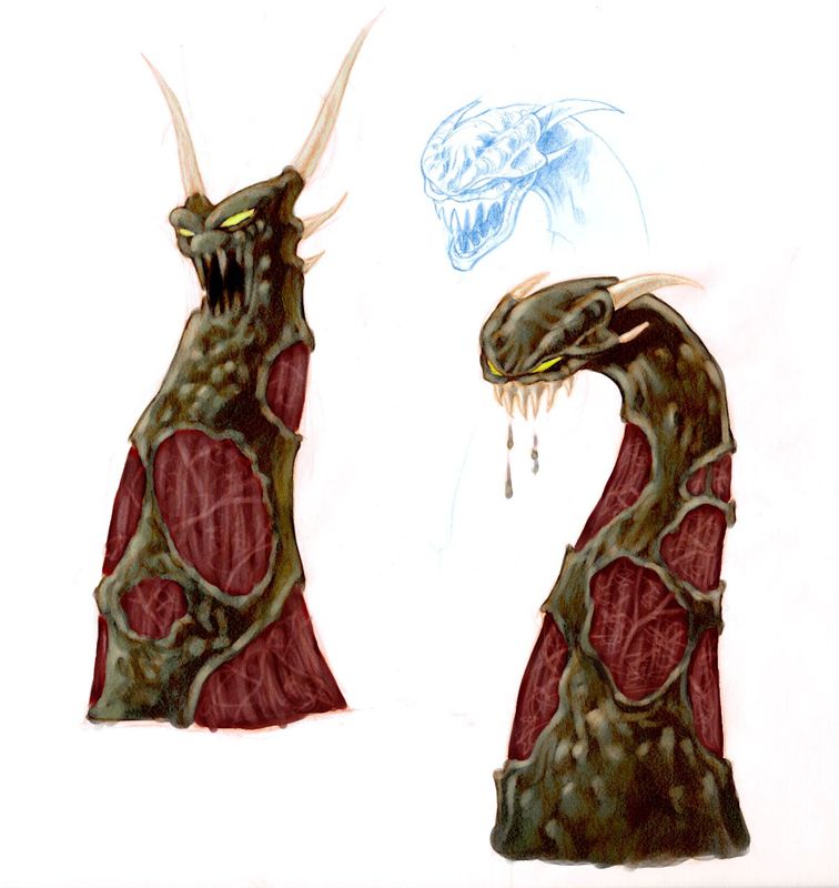 Diablo II Concept Art (Monster Artwork): Tentacle Monster 1