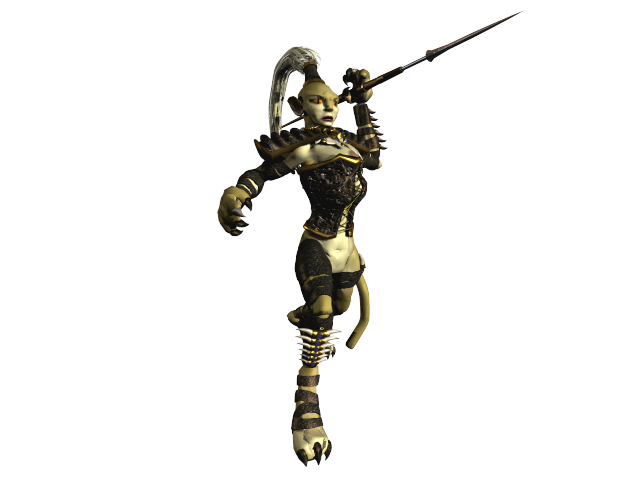 Diablo II Render (Monster Renders): Panther Woman 1