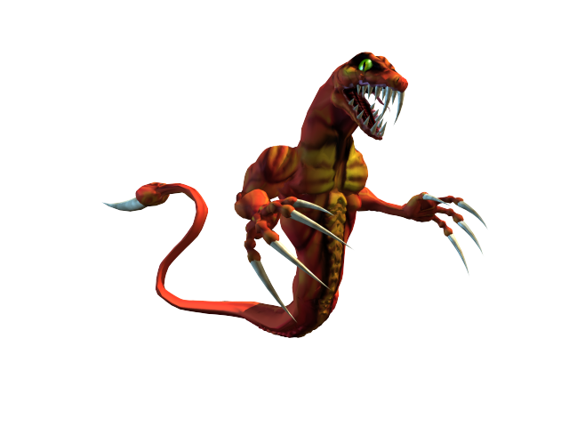Diablo II Render (Monster Renders): Serpent Demon