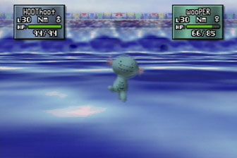 Pokémon Stadium 2 Screenshot (PokémonStadium.com): In the Challenge Cup, you'll have to battle with the Pokémon assigned to you. A Level 30 Wooper frequently appears in the first round of this, the ultimate test of pure tactical skills.
