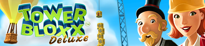 Tower Bloxx Deluxe 3D Logo (Xbox Marketplace): Logo banner from game overview