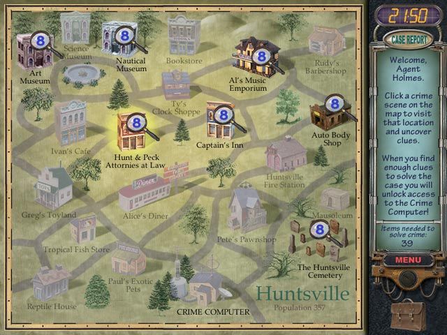 Mystery Case Files: Huntsville Screenshot (Big Fish Games screenshots)