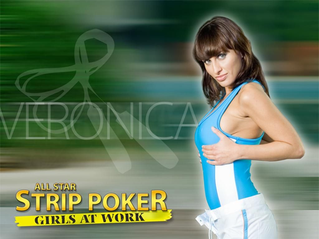 All Star Strip Poker: Girls at Work Wallpaper (Official website): Veronica 1024 x 768