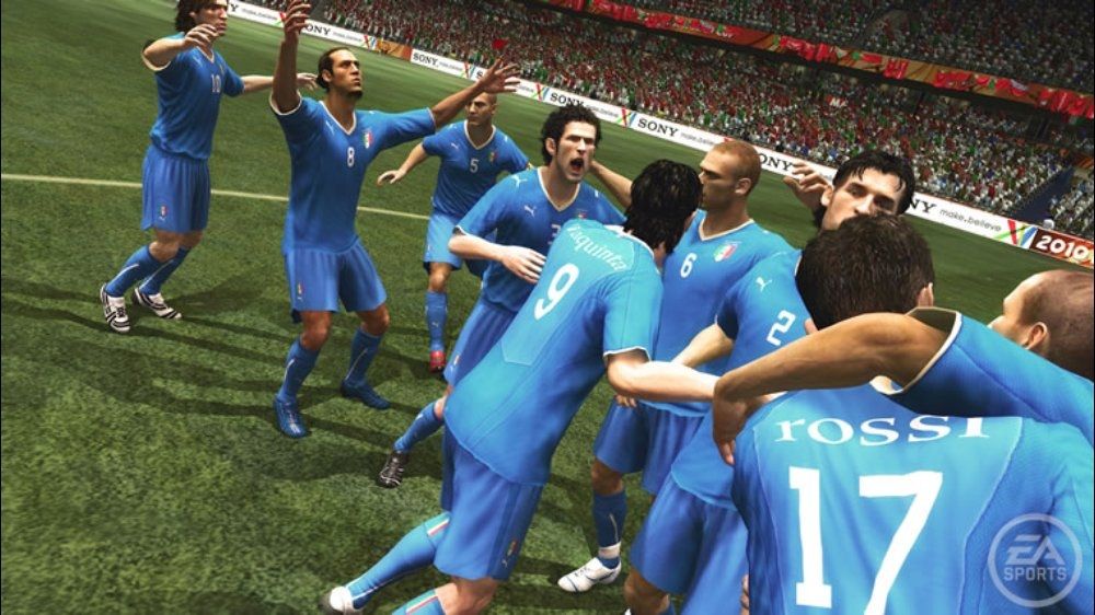2010 FIFA World Cup South Africa Screenshot (Xbox.com product page): the Italian team