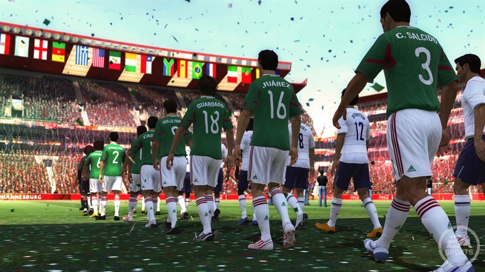 2010 FIFA World Cup South Africa Screenshot (Xbox.com product page): The Mexican team