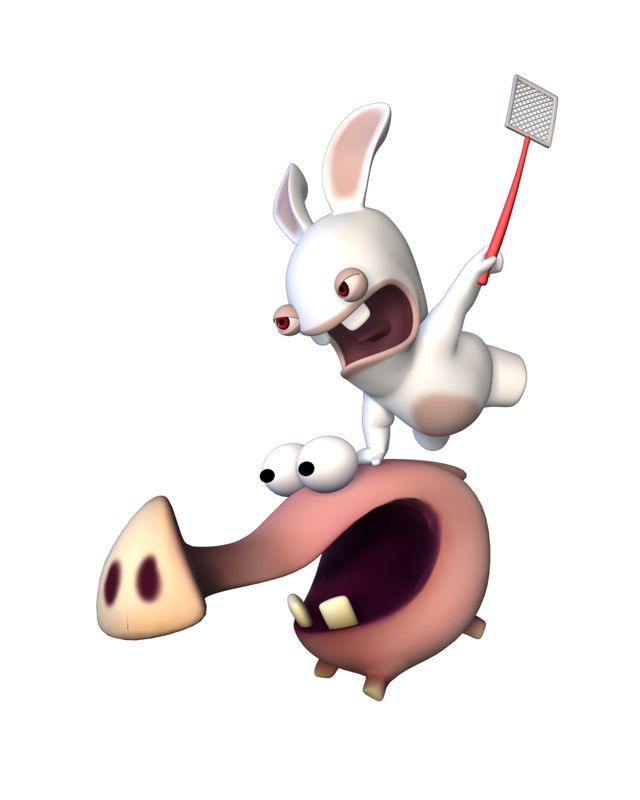 Rayman: Raving Rabbids Render (Rayman Raving Rabbids Webkit): Bunny Pig