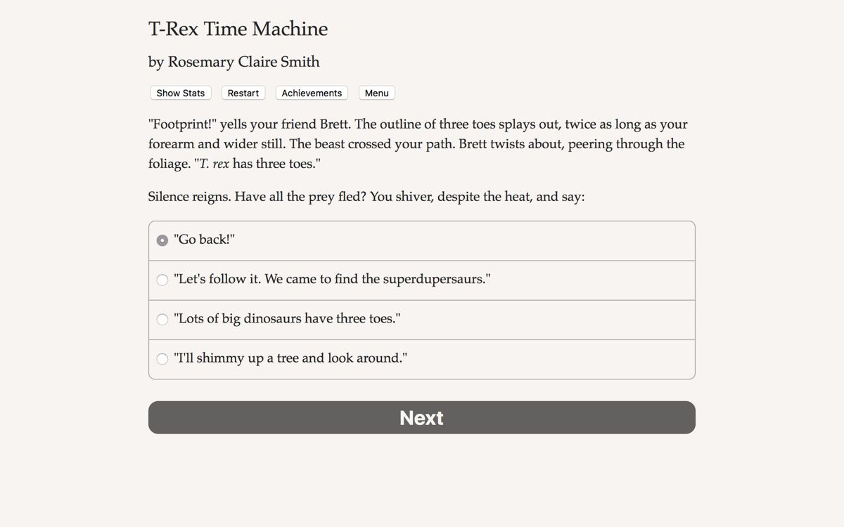 T-Rex Time Machine Screenshot (Steam)