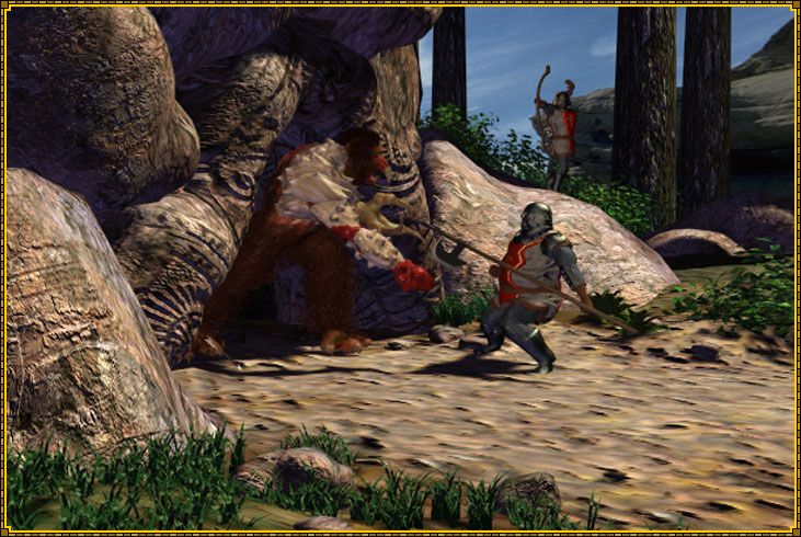 Lands of Lore: Guardians of Destiny Screenshot (Westwood Studios' Product Page): Luther transforms into the Beast