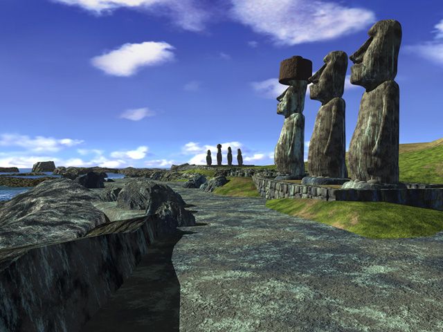 Timelapse Wallpaper (Official website wallpapers): Easter Island Moai Statues 640x480