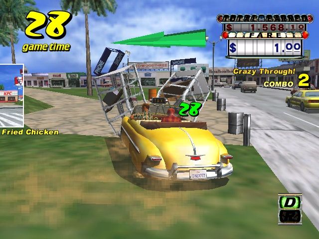 Crazy Taxi Screenshot (SEGA Dreamcast Press Kit 2000)
