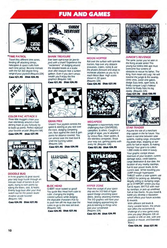 Junior's Revenge Magazine Advertisement (Magazine Advertisements): Rainbow Magazine (United States) Volume 4 Number 4 (November 1984)