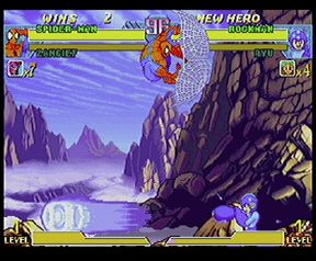 Marvel vs. Capcom: Clash of Super Heroes Screenshot (Dreamcast Press Kit Europe)