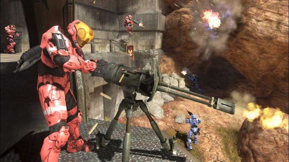 Halo 3 Screenshot (Xbox.com product page): Defending from the other team