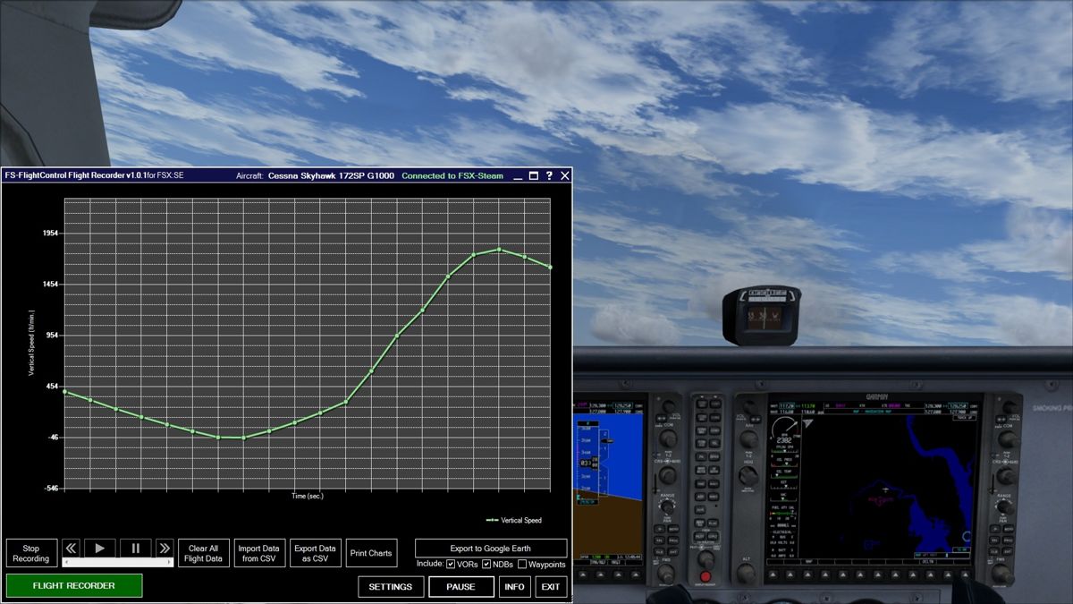 Microsoft Flight Simulator X: Steam Edition - Flight Recorder Screenshot (Steam)