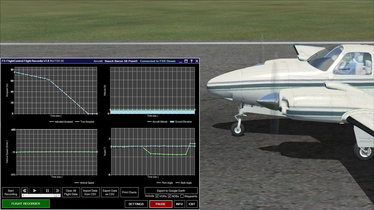 Microsoft Flight Simulator X: Steam Edition - Flight Recorder Screenshot (Steam)