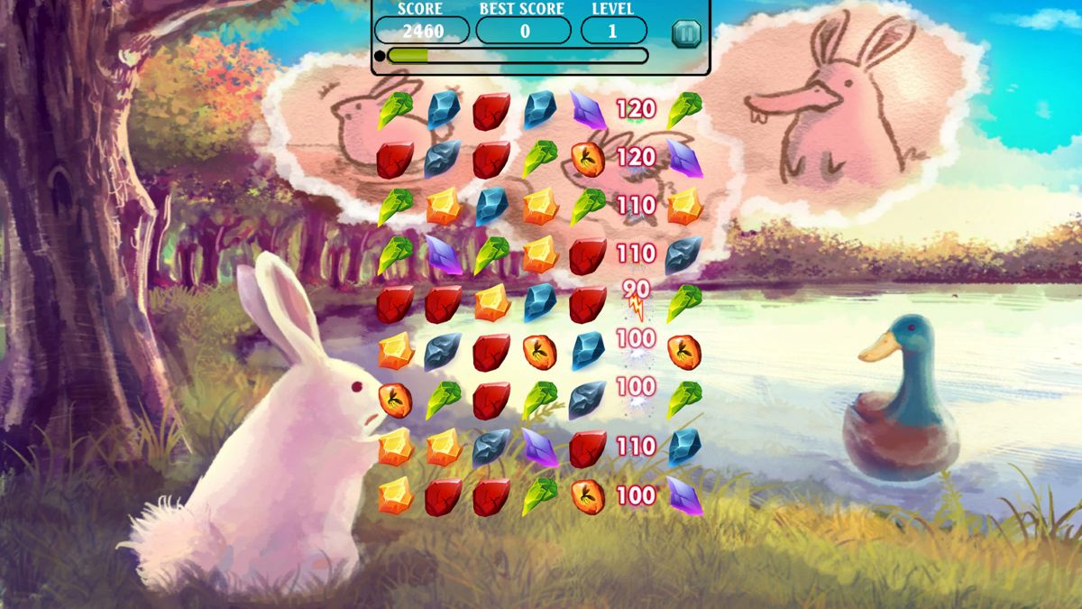 Jewels of the Mysterious Woodland: Bunny Jewel Match Adventure Screenshot (Steam)