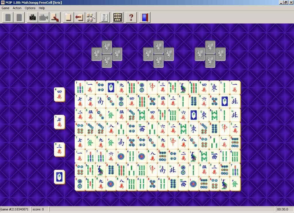 MahJongg Patience Screenshot (From an archived eGames product page (2003))