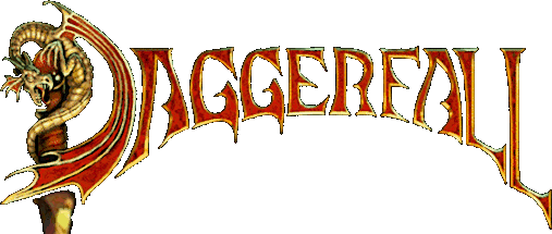 The Elder Scrolls: Chapter II - Daggerfall Logo (MJonesGraphics.com - Daggerfall Logo): Original Here's the first attempt at the font (above). This was felt to be too unreadable. To the marketing minds it didn't shout out across a crowded store. The "A" was especially problematic in this respect.