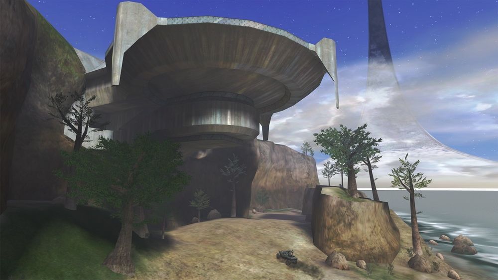 Halo: Combat Evolved - Anniversary Screenshot (Xbox.com product page): A Forerunner structure (old graphics)