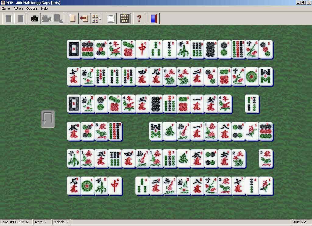 MahJongg Patience Screenshot (From an archived eGames product page (2003))