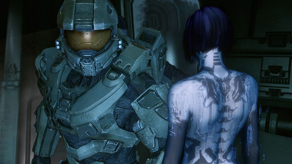 Halo 4 Screenshot (Xbox.com product page): Master Chief and Cortana