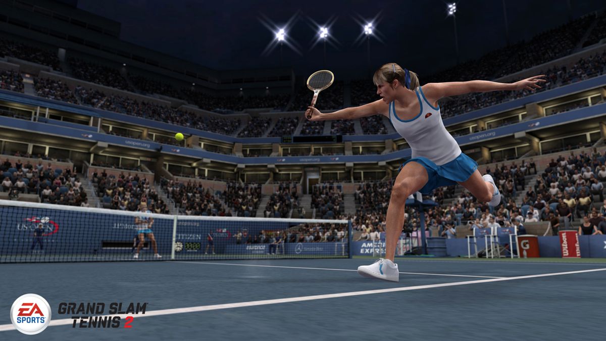 Grand Slam Tennis 2 Screenshot (<a href="http://www.ea.com/grand-slam-tennis-2/images">official website</a> (ea.com/grand-slam-tennis-2) - July 2016): US Open Evert 1