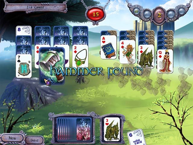 Avalon Legends Solitaire Screenshot (Big Fish Games screenshots)
