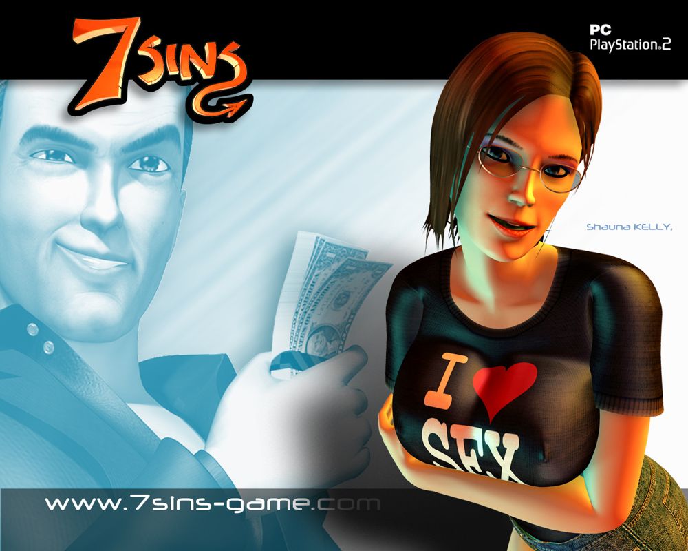 7 Sins Wallpaper (Official website, 2007): Shauna Kelly