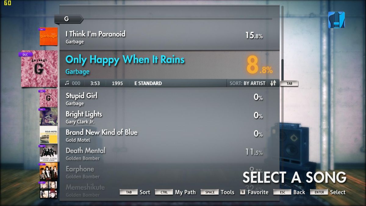 Rocksmith: All-new 2014 Edition - Garbage: Only Happy When It Rains Screenshot (Steam)