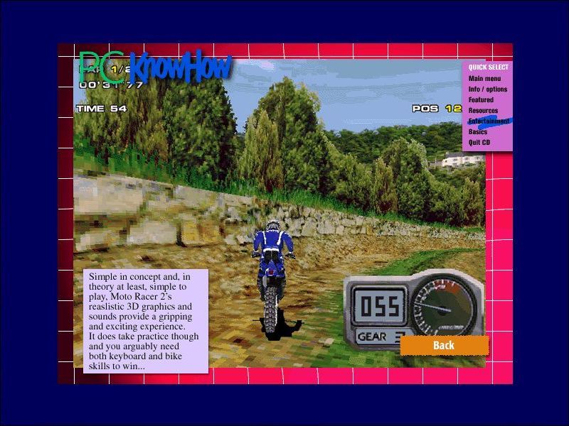 Moto Racer 2 Screenshot (Demo version screenshots (1999)): This is how PC KnowHow previewed the game