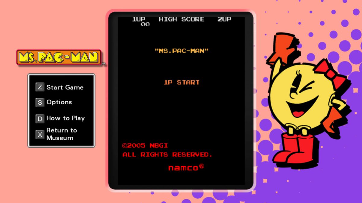 Pac-Man Museum: Ms. Pac-Man Screenshot (Steam)
