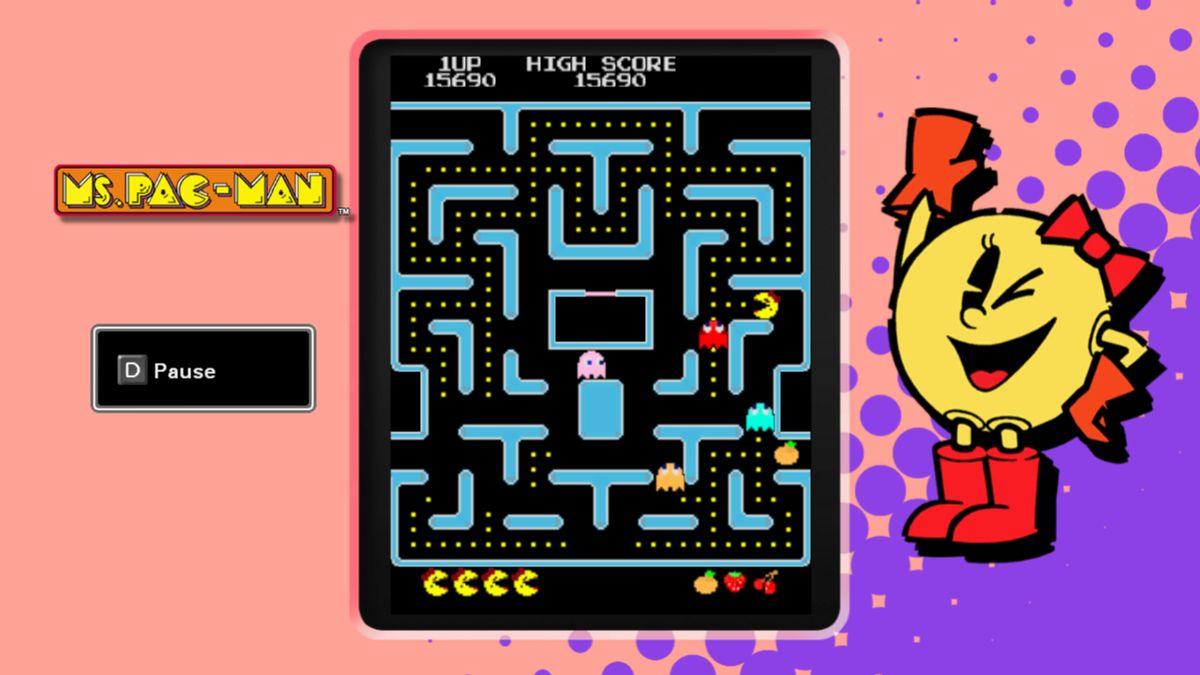 Pac-Man Museum: Ms. Pac-Man Screenshot (Steam)