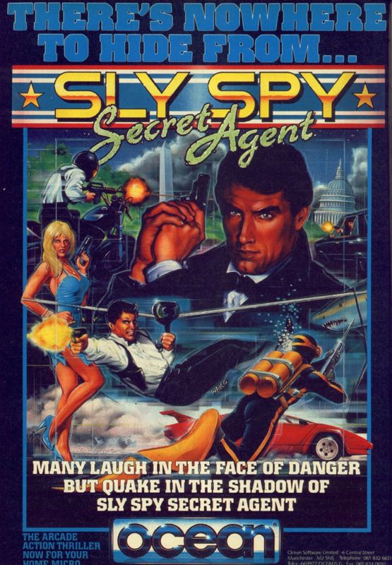 Sly Spy: Secret Agent Magazine Advertisement (Magazine Advertisements): CU Amiga Magazine (UK) Issue #3 (May 1990). Courtesy of the Internet Archive. Page 40