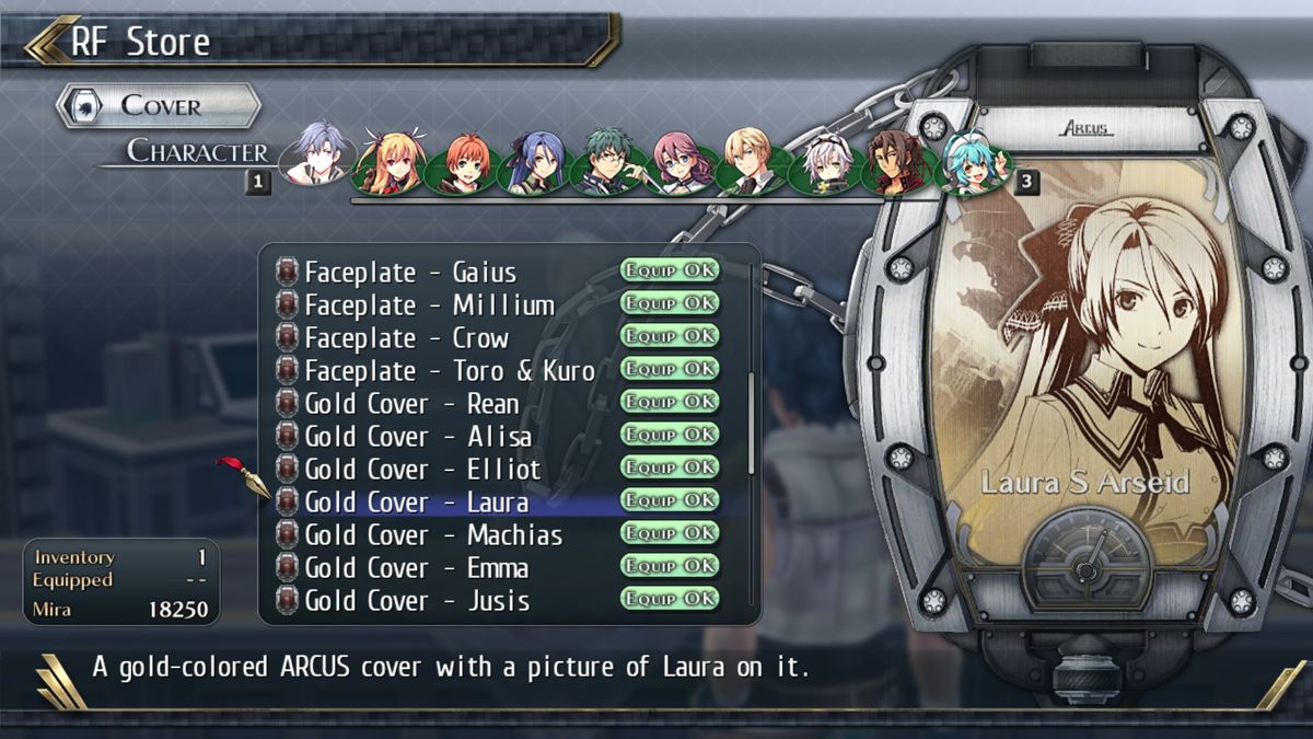 The Legend of Heroes: Trails of Cold Steel II - All Arcus Covers Screenshot (Steam)