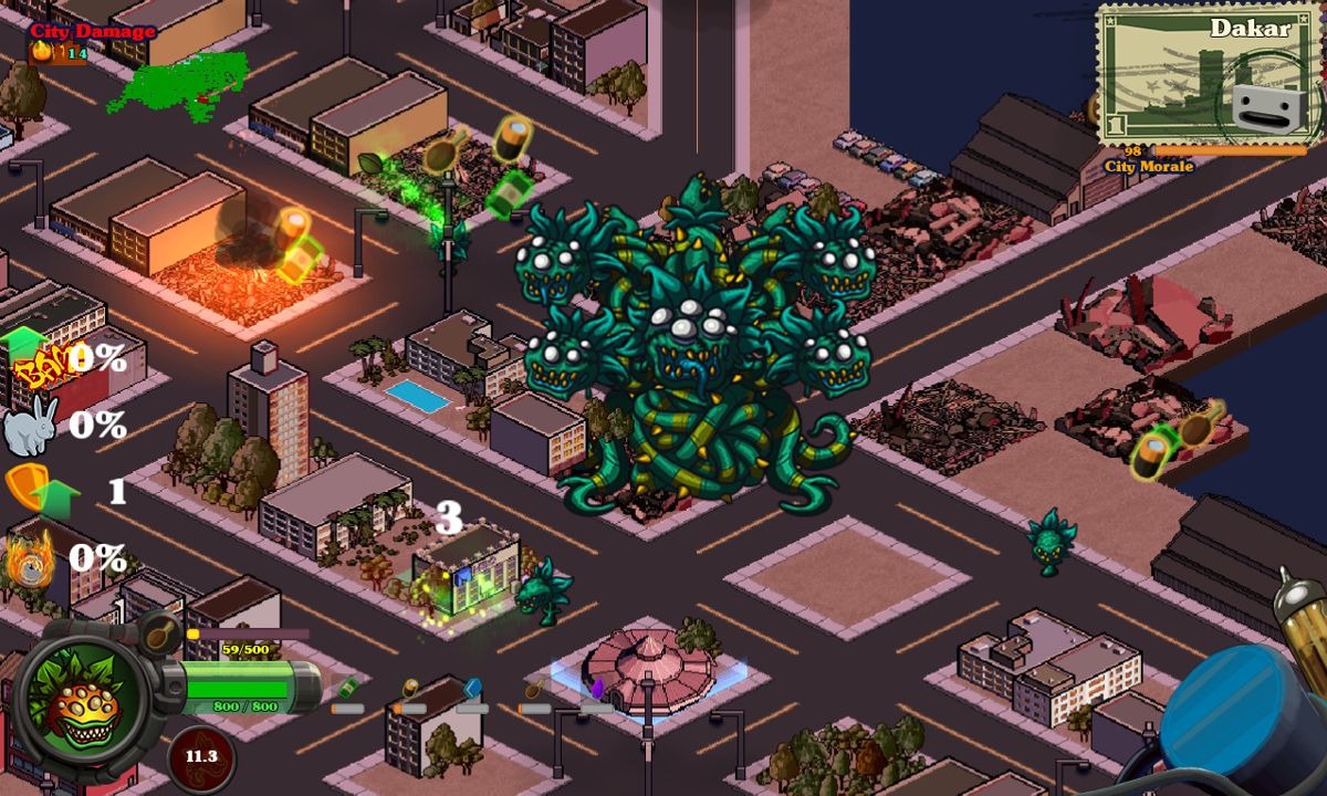 Kaiju-A-GoGo: Plant Zombie Shrubby Screenshot (Steam)