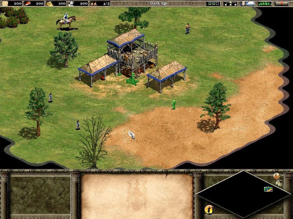 Age of Empires II: The Age of Kings Screenshot (PC Strategy Games (April 2000)): The trial game comes with one custom map provided, 'Trial Coastal Area'.