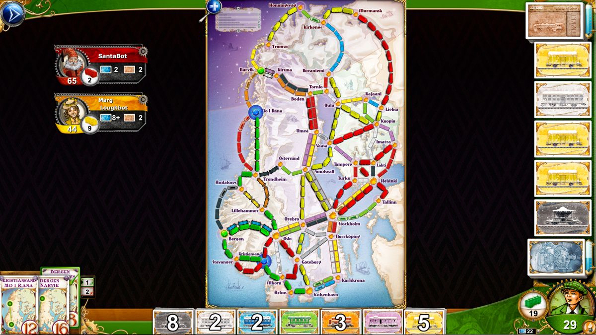 Ticket to Ride: Nordic Countries Screenshot (Steam)