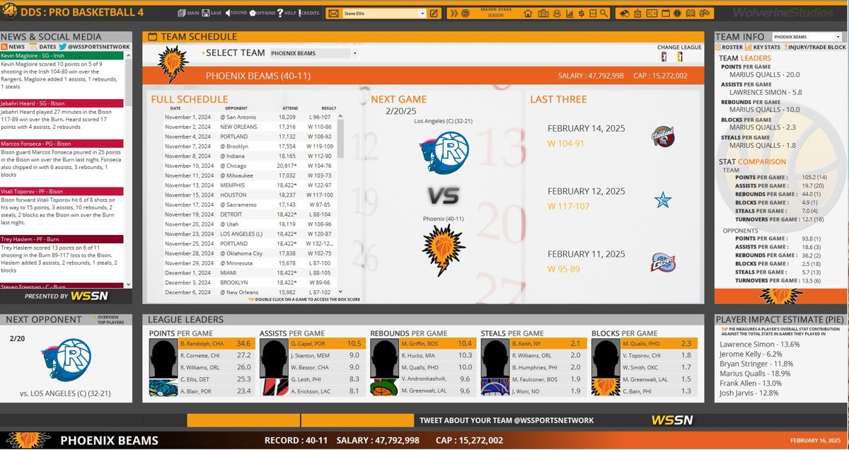 Draft Day Sports: Pro Basketball 4 Screenshot (Steam)