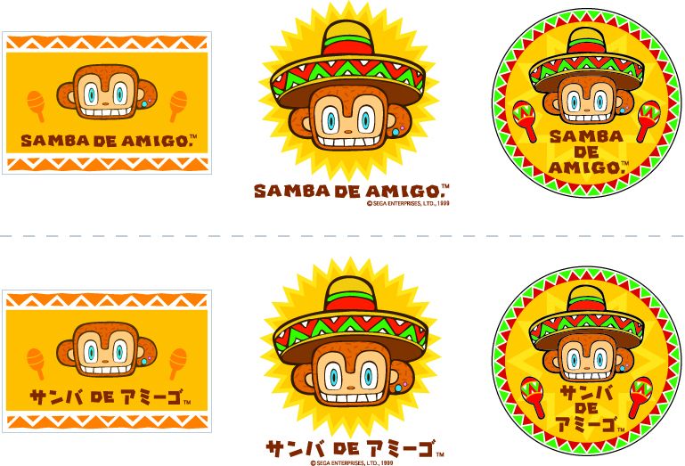 Samba De Amigo Concept Art (SEGA Dreamcast Press Kit 2000)