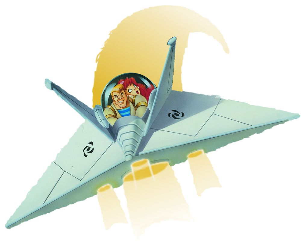 Space Ace Concept Art (Digital Leisure Press Kit '98): New ship