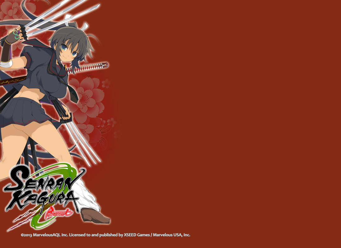 Senran Kagura Burst Wallpaper (Official website): Homura Twitter Wallpaper