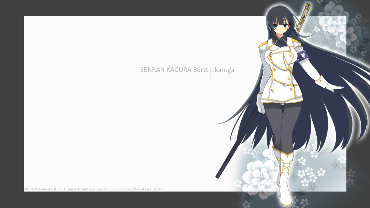 Senran Kagura Burst Screenshot (Official website): Ikaruga Character Wallpaper