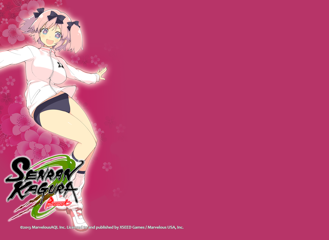 Senran Kagura Burst Wallpaper (Official website): Hibari Twitter Wallpaper